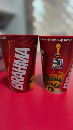 KIT 2 COPOS ORIGINAL FIFA CONFEDERATIONS CUP BRASIL 2013