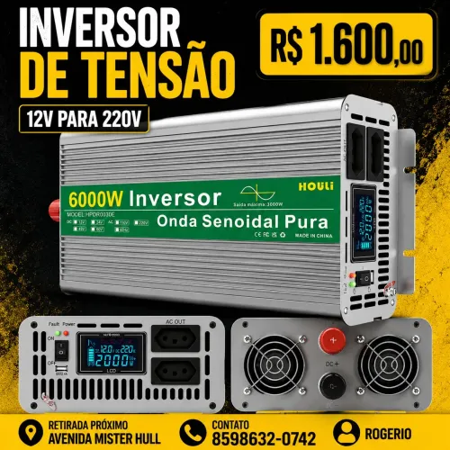 INVERSOR DE TENSÃO 12V PARA 220V