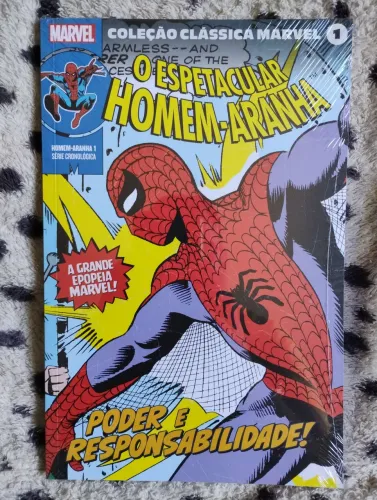 Coleção Clássica Marvel 1 Homem Aranha 1 Lacrada