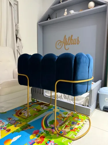 Berço azul perfeito