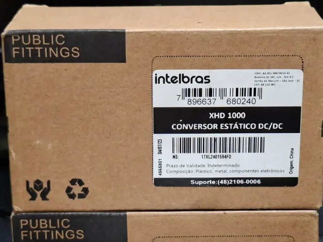 Filtro Intelbras XHD 1000 isolador tensão 12V