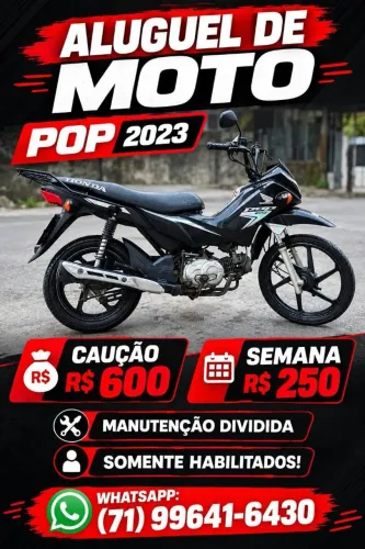 Aluguel de moto pop 110i