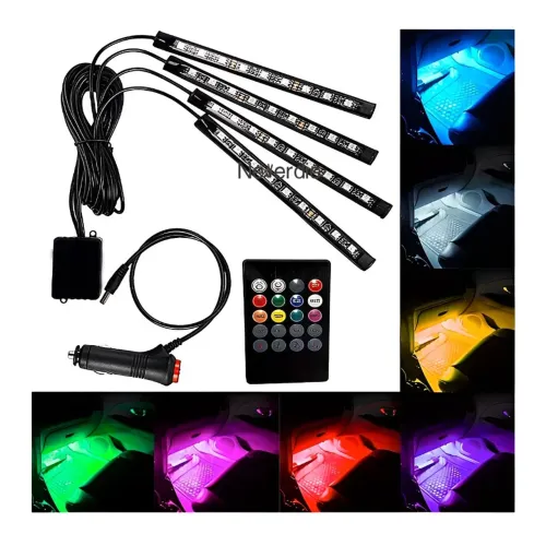 Fita Led RGB Iluminação Automotiva Interna 