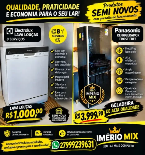 GELADEIRA SEMI NOVA/ LAVA LOUÇA