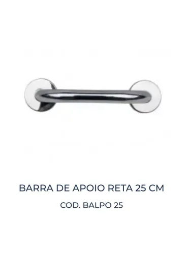 Barra de apoio reta 25cm Valle metais home