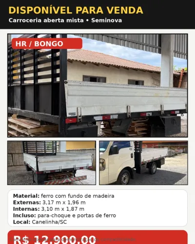 Carroceria HR ou Bongo