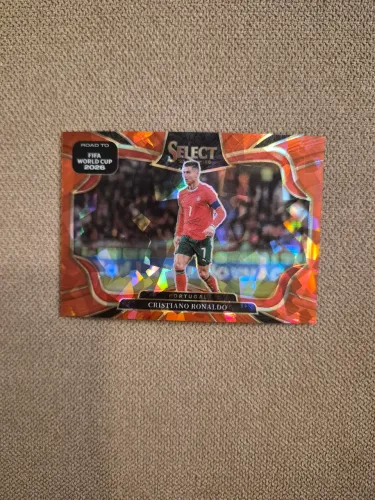 Card Cristiano Ronaldo Panini Select World Cup 2026 - Orange Mojo Field Level #207