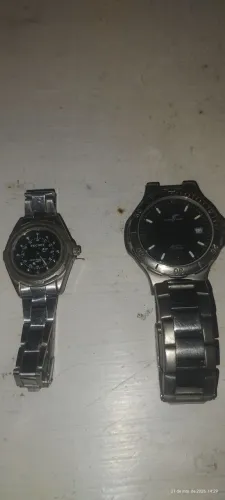Lote relógios Water proof em titânio e Tecnet 