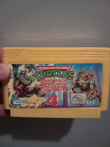 Cartucho Turtles 4 Tournament Fighters compatível NES nintendinho 60pinos 