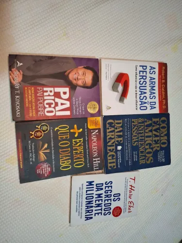 5 livros para desenvolvimento pessoal, valor conjunto