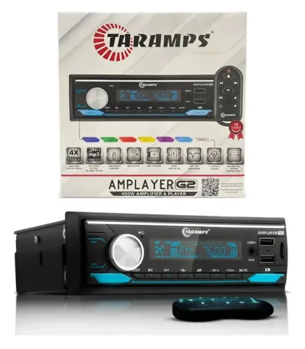 Som automotivo taramps, Bluetooth, 2 entradas pen-drive,novo,lacrado!