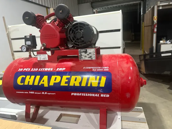 Comprensor chiaperini 2hp 10 pés 110 litros trifásico