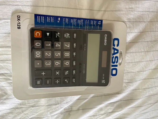 Calculadora Casio 12 dígitos nunca usada