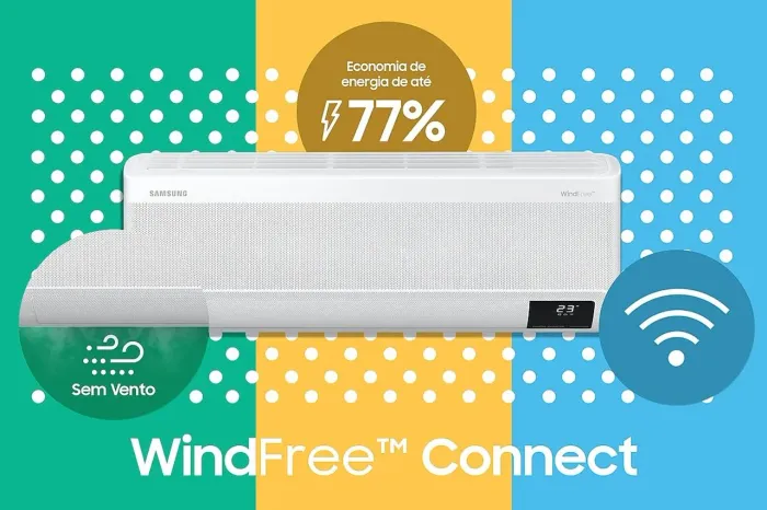 Ar-condicionado Samsung WindFree Connect Inverter 12.000 BTUs Quente/Frio 220 V com Wi?Fi