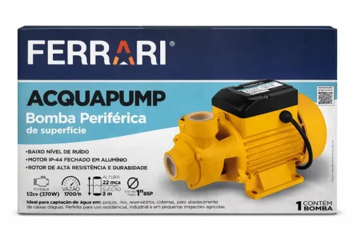 Bomba D Água Periférica Ferrari 370W 0,5cv Acquapump 220V com Garantia