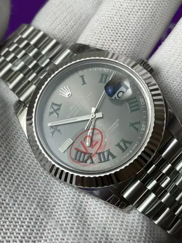 Relógio Rolex Datejust Wimbledon 126334 41mm (Fábrica VSF)