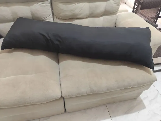 Travesseiro Grande Preto - Travesseiro de Corpo Grande 130cm x 40 cm