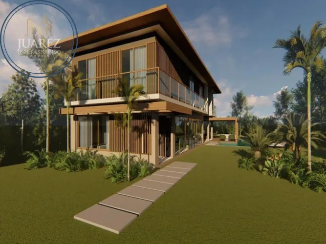 FANTÁSTICA CASA 6/4 COM 4 SUÍTES EM PRAIA DO FORTE, CONDOMÍNIO FECHADO, ENTREGA PREVISTA N