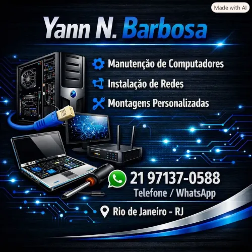 Manutenção de Computador e serviços de informática 