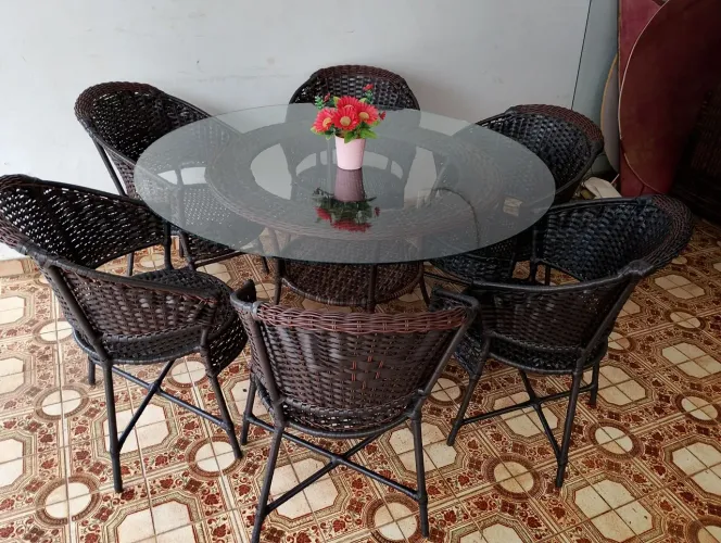Jogo de mesa de jantar alto padrão