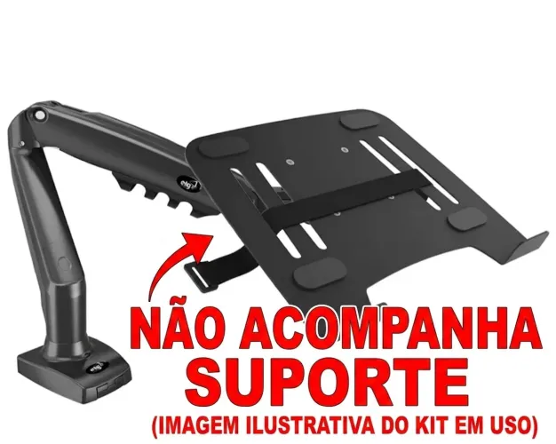 Bandeja Suporte Notebook NBH-1 para Braço Articulado Padrão VESA 75x75