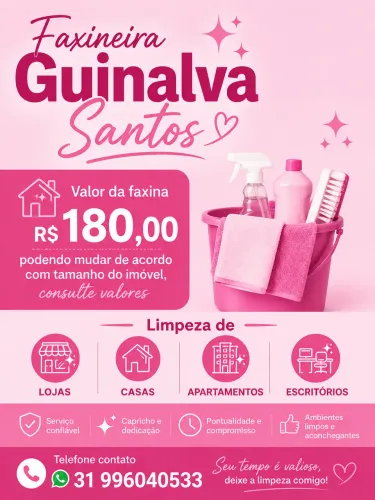 Faxina diarista/ Consulte valores