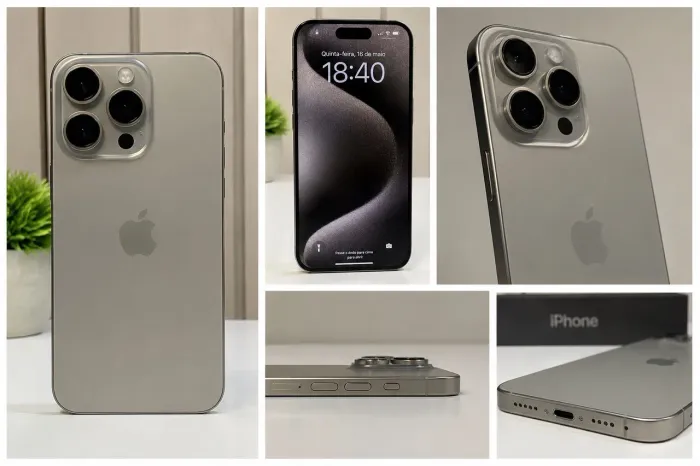 iPhone 15 Pro 128GB | Impecável | Câmera Pro + Titânio