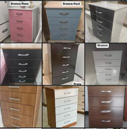 Cômoda Valença 5 gavetas
