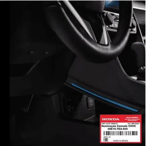 Kit de iluminação do console Honda Civic 2017 a 2021 Original Novo