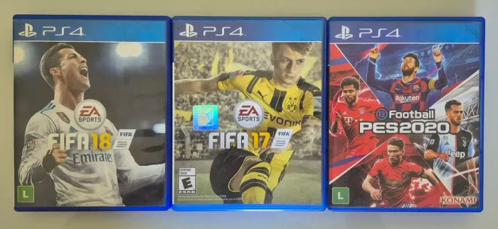 Fifa 17, 18 e PES 20 (PS4)