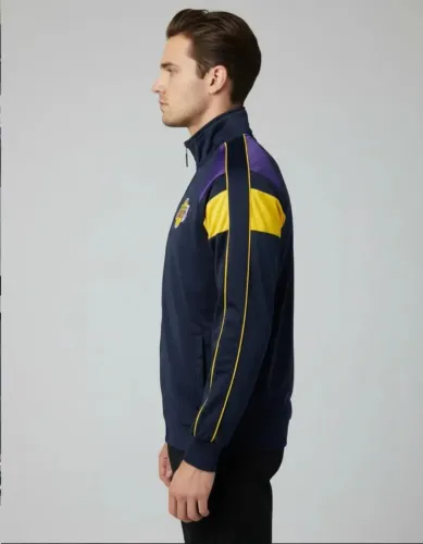 Jaqueta NBA Los Angeles Lakers Basquete unissex tamanho M cor petro e roxo 