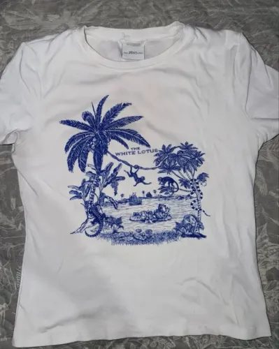 BABY TEE ZARA WHITE LOTUS BRANCA G