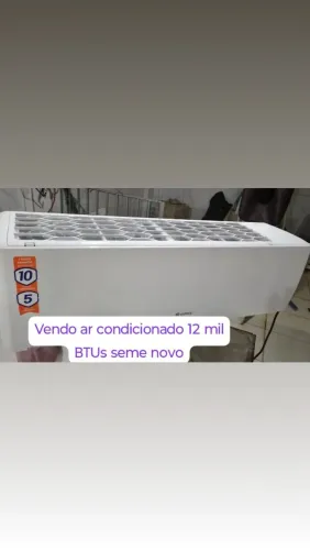 Vendo ar 9 12 mil BTUs seme novo