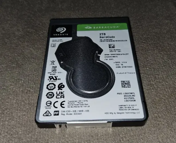 HD Seagate BarraCuda 2TB de 2,5"