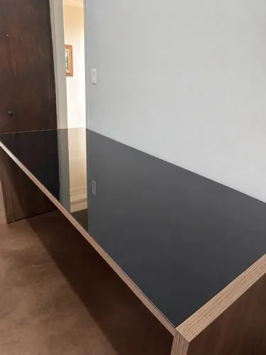 Mesa Escritório, perfeita + Vidro superior Elegante