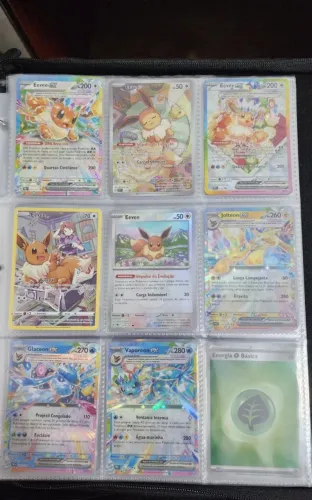 Coleção Pokémon TCG NM - Ex, Full Art, Ace Spec, Eevee