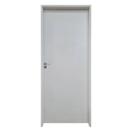Kit Porta de Madeira 210x82cm Batente 18cm Lisa Primer Uniportas Branco