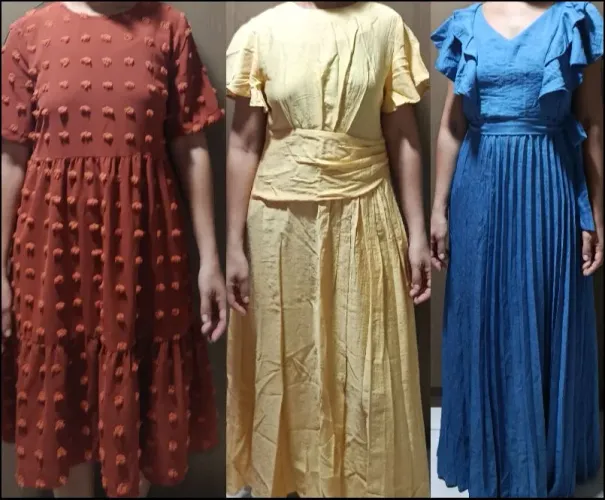 Vendo lindos vestidos novos , nunca usado tamanho G.$150 os 3