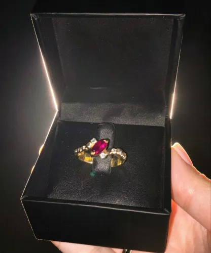 Anel de formatura Direito 18k