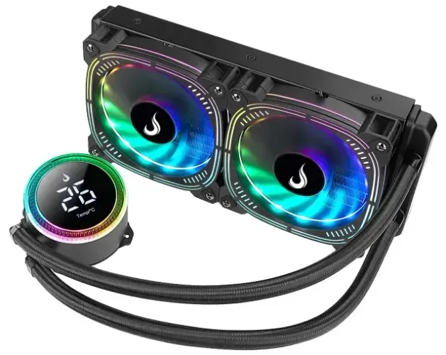 Watercooler rise aura ice preto 240mm argb