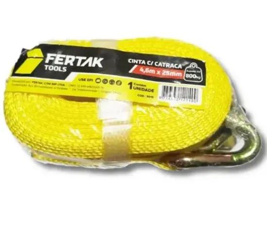 CINTA C/ CATRACA 50 MM X 9,0 M X 3,0 TN - (OFERTA VALIDA ATE 06/08/26)