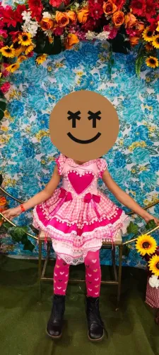 Vestido de festa junina Tam. 6/8 anos