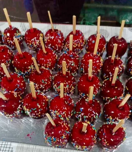 Maçã do Amor Balas de Vidro para festas, 