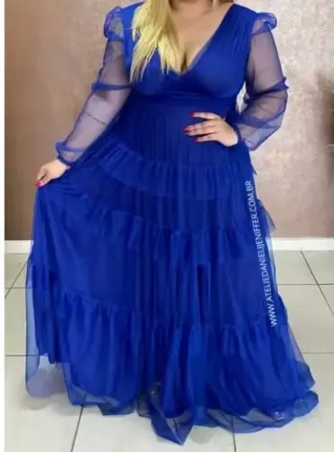 Vestido festa Azul (GG/ G1)