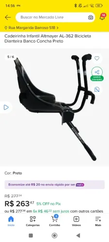 Cadeirinha guidon 