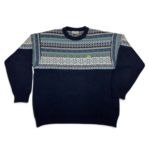 Suéter Lacoste Chemise Fair Isle 80s Tam.M