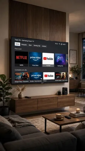 Vendo TV Samsung 55" seminova na película cristal UHD DU7700