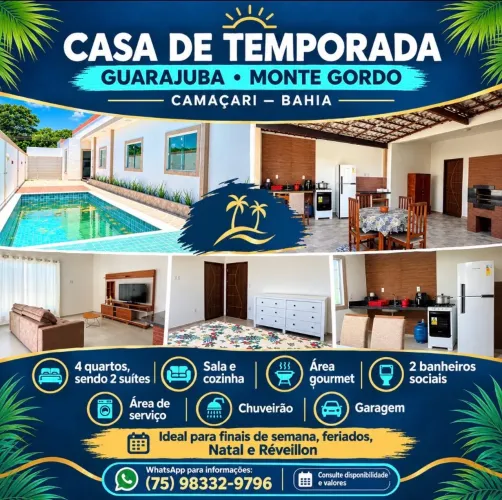 Casa de Temporada Guarajuba Monte Gordo