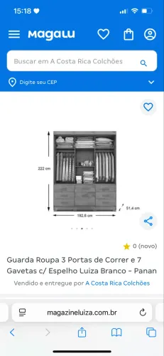 Guarda-roupa casal 
