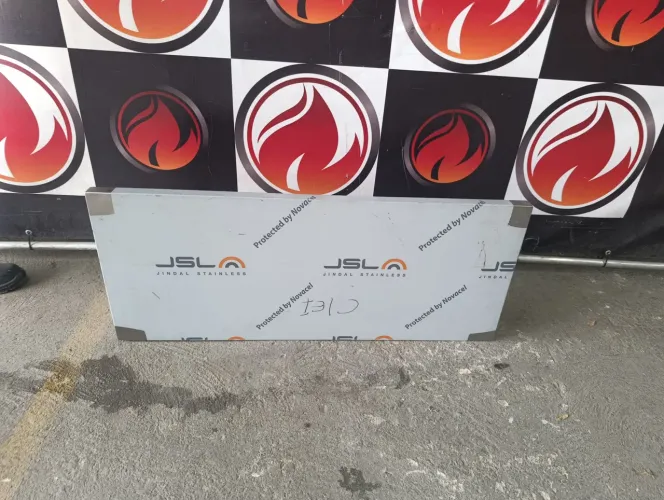 Prateleira 97x40 lisa de parede toda no aço inox nova temos a pronta entrega